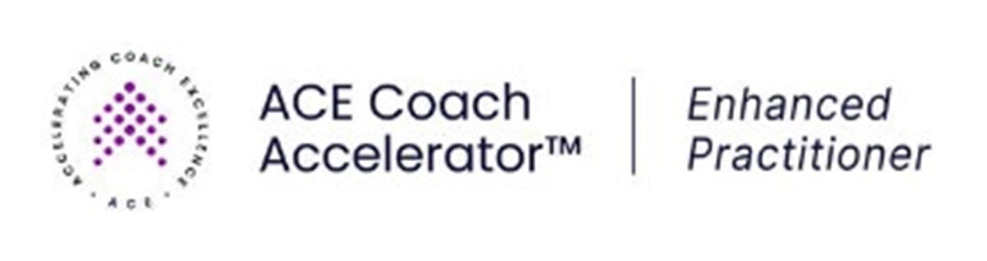 A logo for the coach accelerator.